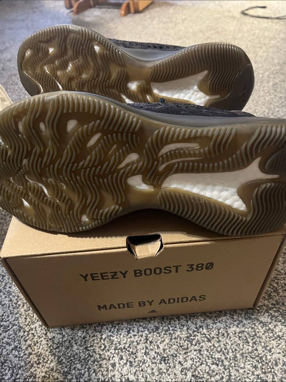 adidas Black Yeezy Boost 380 Knit Sneaker - Picture 2 of 4